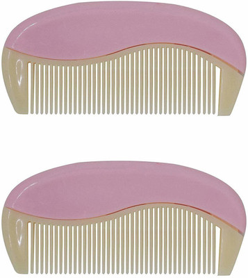 

GLAN Plastic Hair Comb Set, Detangling Comb For Men And Women, Set Of 2, 15 Gram, Multi Color, Pack Of 1