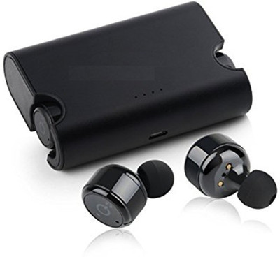 Cospex Wireless Bluetooth V4.2 Earphones Charging box Headset Bluetooth Headset(Black, In the Ear)