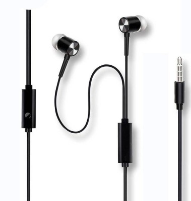 Sofix Earphone 3.5MM Stereo Headset Superb Sound Quality Wired Headset(Black, In the Ear)