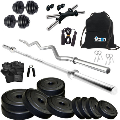 FITZON 20 kg PVC COMBO 2-SL Home Gym Combo