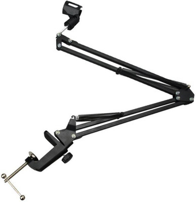 

WDS ™Mic Arm Stand Microphone Suspension Scissor Holder for Studio Broadcast Hot Tool Microphone (Black) Microhone Stand(Black)