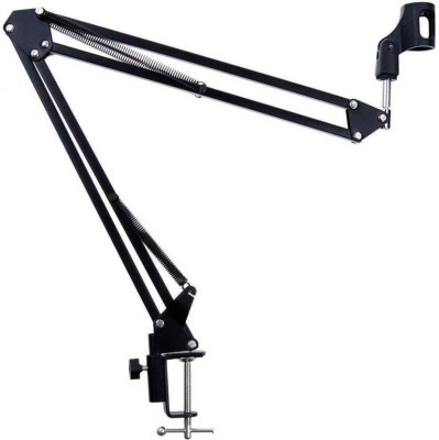 

WDS ™Arm Microphone Stand, Microphone Adjustable Desk Suspension Boom Scissor Arm with Mic Clip Holder and Table Mounting Clamp, featured Microphone Mount for DJ, music recorder and computer PC game MICROPHONE ACCESSORIES (Black) Microhone Stand(Black)