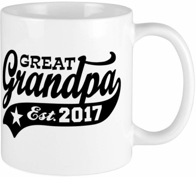 RADANYA Great Grandpa Est. 2017 Coffee MUG2454 Ceramic Coffee Mug(350 ml)