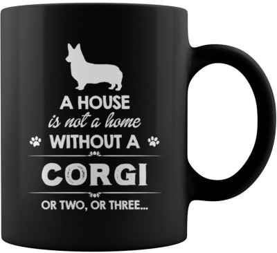 RADANYA Corgi Home BMUG1262 Ceramic Coffee Mug(350 ml)