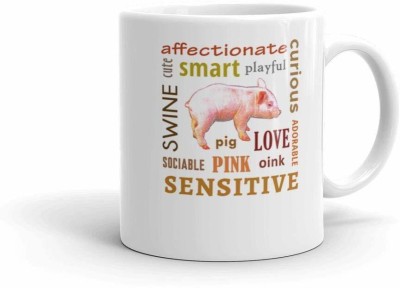 RADANYA Baby Pig MUG1478 Ceramic Coffee Mug(350 ml)