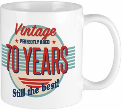 RADANYA 70Th Birthday Old Fashioned MUG1917 Ceramic Coffee Mug(350 ml)