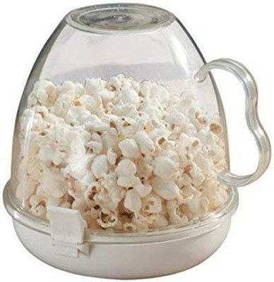 

BEGMY Plastic EZ Folding Bowl Microwave Popcorn Maker (White Color) 500 ml Popcorn Maker(White Color)