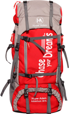 

Hyper Adam 65 L TRAVEL BACKPACK FOR OUTDOOR SPORT HIKING TREKKING BAG CAMPING RUCKSACK Rucksack - 65 L(Red)