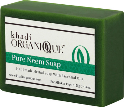 khadi ORGANIQUE Pure Neem Soap (Pack of 3)(3 x 125 g)