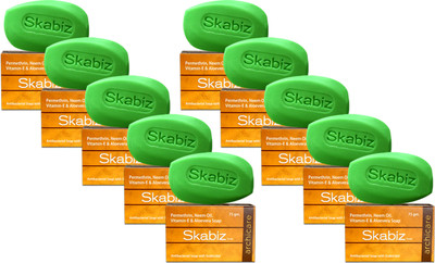 

SKABIZ Antibacterial Soap with Scabicidal ( 10 x 75 gm )(750 g, Pack of 10)