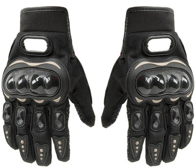 SHIVEXIM Biker Full Sports Driving Gloves(Black)