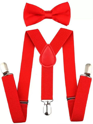 RR Design Y- Back Suspenders for Men(Red)