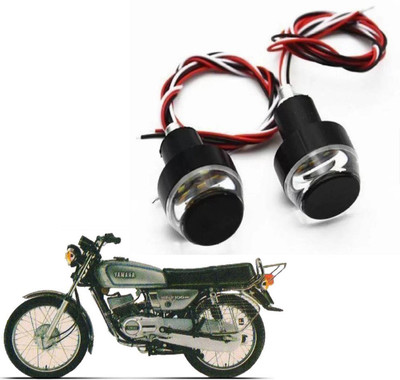 RWT Motorcycle DRL/Turn Signal LED Light Blinker Indicator Handle Bar End-081 Indicator Light Motorbike LED for Yamaha (12 V, 18 W)(RX 100, Pack of 2)