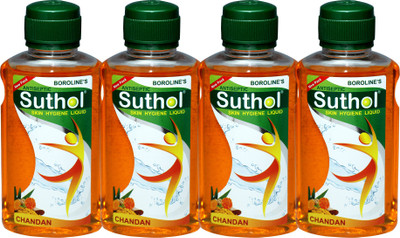 

Boroline's Suthol Chandan Liquid Drop 200 ML Combo Pack of 4 (200MLX4) Antiseptic Liquid(800 ml, Pack of 4)