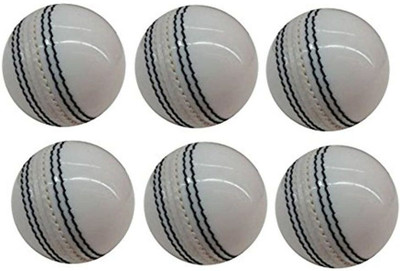 labh traders lb Cricket Leather Ball(Standard, Pack of 6, White)