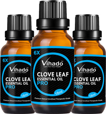 

VIHADO 6x PRO Clove Essential Oil - 100% Pure & Natural -(18 gm) (Pack of 3)(18 ml)