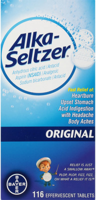 

Alka-Seltzer Original 116 Effervescent Tablets Capsules(116 Patches)