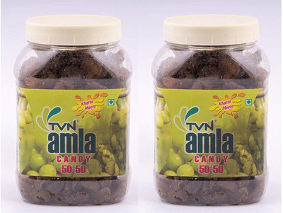 

TVN Amla 50-50 Khatta Meeta Candy( 600 gms x Pack of 2) Khatta Meeta Candy(Pack of 2)