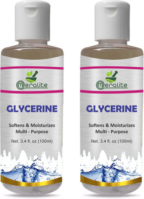 

Meralite Glycerin for Beauty and Skin Care (100ml) Pack of 2(200 ml)