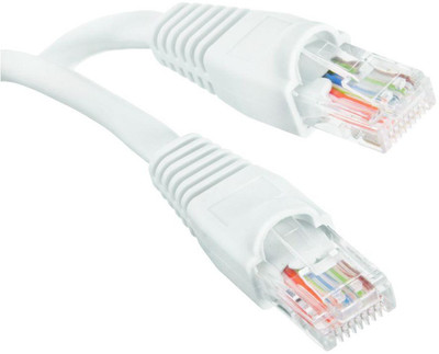 

QHMPL High Speed CAT5 Lan Network RJ45 (3 Meter) Patch Cable(Compatible with Desktop PC Computer, Laptop, Gaming Devices, Routers, White, Sync and Charge Cable)