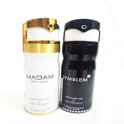 

PARFUMDELUXE MADAM DELUXE AND SYMBLEM Deodorant Spray - For Men & Women(400 ml, Pack of 2)