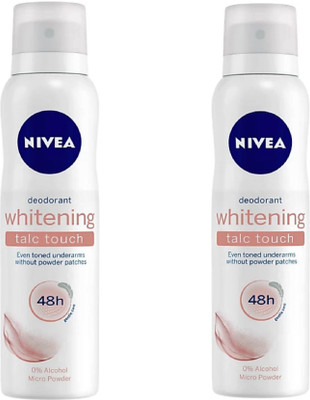 

Nivea Whitening Talc Touch Deodorant Spray - For Women(300 ml, Pack of 2)