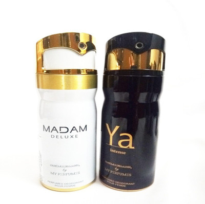 

PARFUMDELUXE MADAM DELUXE AND YA INTENSE Deodorant Spray - For Women(400 ml, Pack of 2)