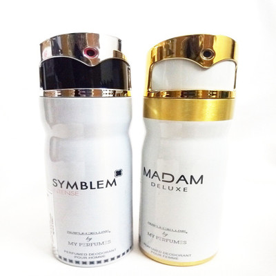 

PARFUMDELUXE SYMBLEM INTENSE AND MADAM DELUXE Deodorant Spray - For Men & Women(400 ml, Pack of 2)
