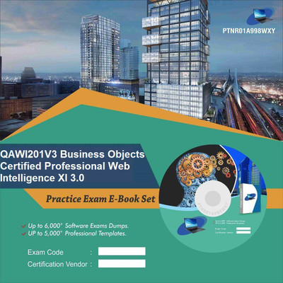 

PTNR01A998WXY QAWI201V3 Business Objects Certified Professional Web Intelligence XI 3.0 Practice Exam E-Book Set(DVD)