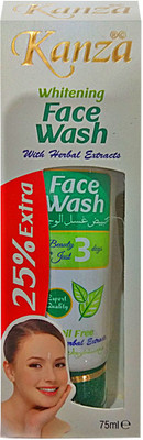 

KANZA WHITENING FACE WASH WITH HERBAL EXTRACTS Face Wash(75 ml)