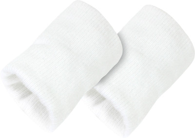 Neska Moda Cotton Wrist Band and Fitness Band(White, Pack of 2)