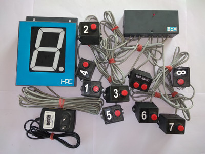

hpc 8 Player Quiz Game Buzzer System with 4 Inch Jumbo Display Gaming Accessory Kit(Multicolor, For PS)
