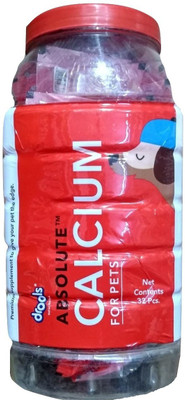 

drools drools Absolute CALCIUM for Pets 32 pcs ( BONE FORM )dog Premium supplement Chicken Dog Treat(500 g)