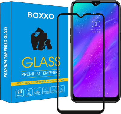 Boxxo Edge To Edge Tempered Glass for Realme 3, Vivo Y93(Pack of 1)