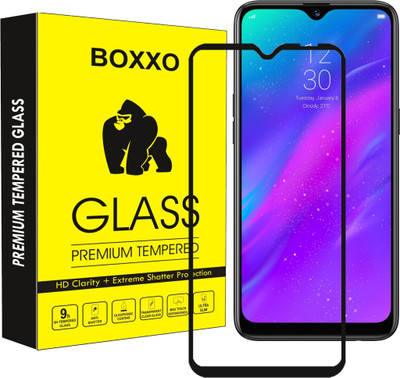 Boxxo Edge To Edge Tempered Glass for Realme 3, Vivo Y93(Pack of 1)