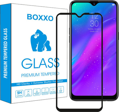 Boxxo Edge To Edge Tempered Glass for Realme 3, Vivo Y93(Pack of 1)