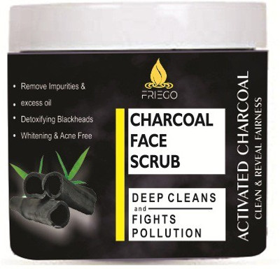 

Friego Charcoal Face Scrub-Activated Charcoal Clean & Reveal Fairness Scrub(100 g)