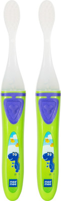 

MeeMee Kids Toothbrush with Lights (Green) Pack of 2 Extra Soft Toothbrush(Pack of 2)
