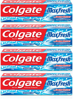 

Colgate Maxfresh Blue Gel Toothpaste(600 g, Pack of 4)