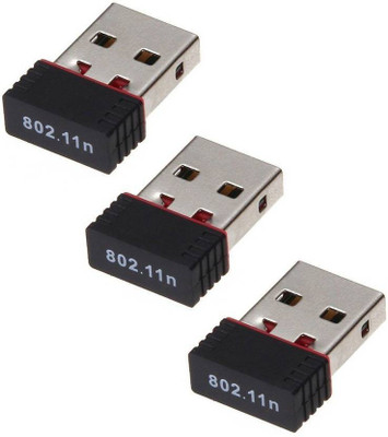 

Deals Destination Pack of 3 - Mini Wifi Dongle 802.11N Wireless USB Adapter(Multicolor)