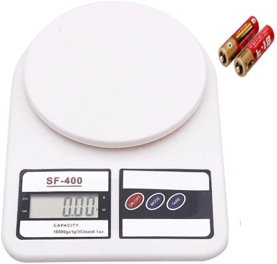

OFIXO SF400 7 Kg With inbuilt Batteries OFX-SF400 Electronic Kitchen Weighing Scale(White)