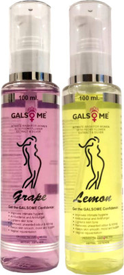 

GALSOME Lemon and Grape Flavor Intimate Wash for Women with Silver (Combo) Feminine Hygiene Care Intimate Wash(200 ml, Pack of 4)