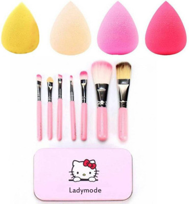 

Ladymode Makeup Brush & Washable Sponge/Puff Set of 4(Set of 12)