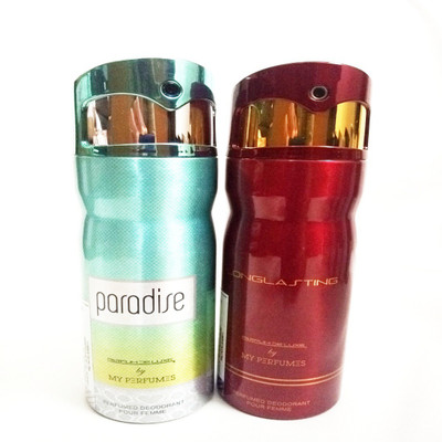 

PARFUMDELUXE PARADISE AND LONGLASTING Deodorant Spray - For Women(400 ml, Pack of 2)