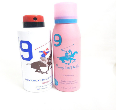 

Beverly Hills Polo Club 9 AND 9 Deodorant Spray - For Men & Women(325 ml, Pack of 2)