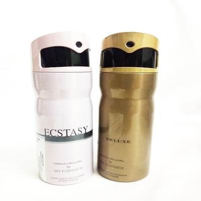 

PARFUMDELUXE ECSTASY AND MY DELUXE Deodorant Spray - For Women(400 ml, Pack of 2)