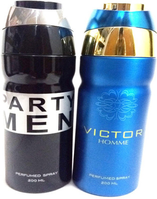

ARQUS PARTY MEN AND VICTOR Perfume Body Spray - For Men(400 ml, Pack of 2)