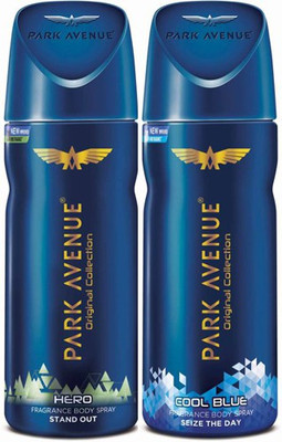 

Park Avenue Cool Blue Hero Body Spray - For Men(300 ml, Pack of 2)