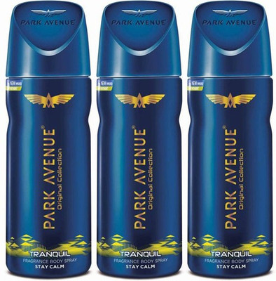

Park Avenue Tranquil Body Spray - For Men(450 ml, Pack of 3)