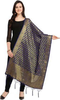 Blissta Cotton Blend, Cotton Silk Woven Women Dupatta